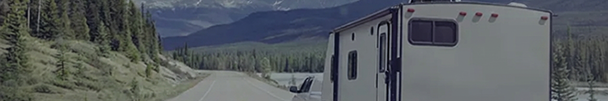 RV driving down the road